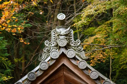 Honen-in Temple Roof Detail, Kyoto
