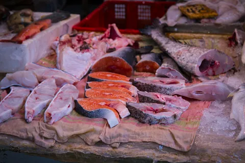 Fish at the Graham Street Wet Market, Central