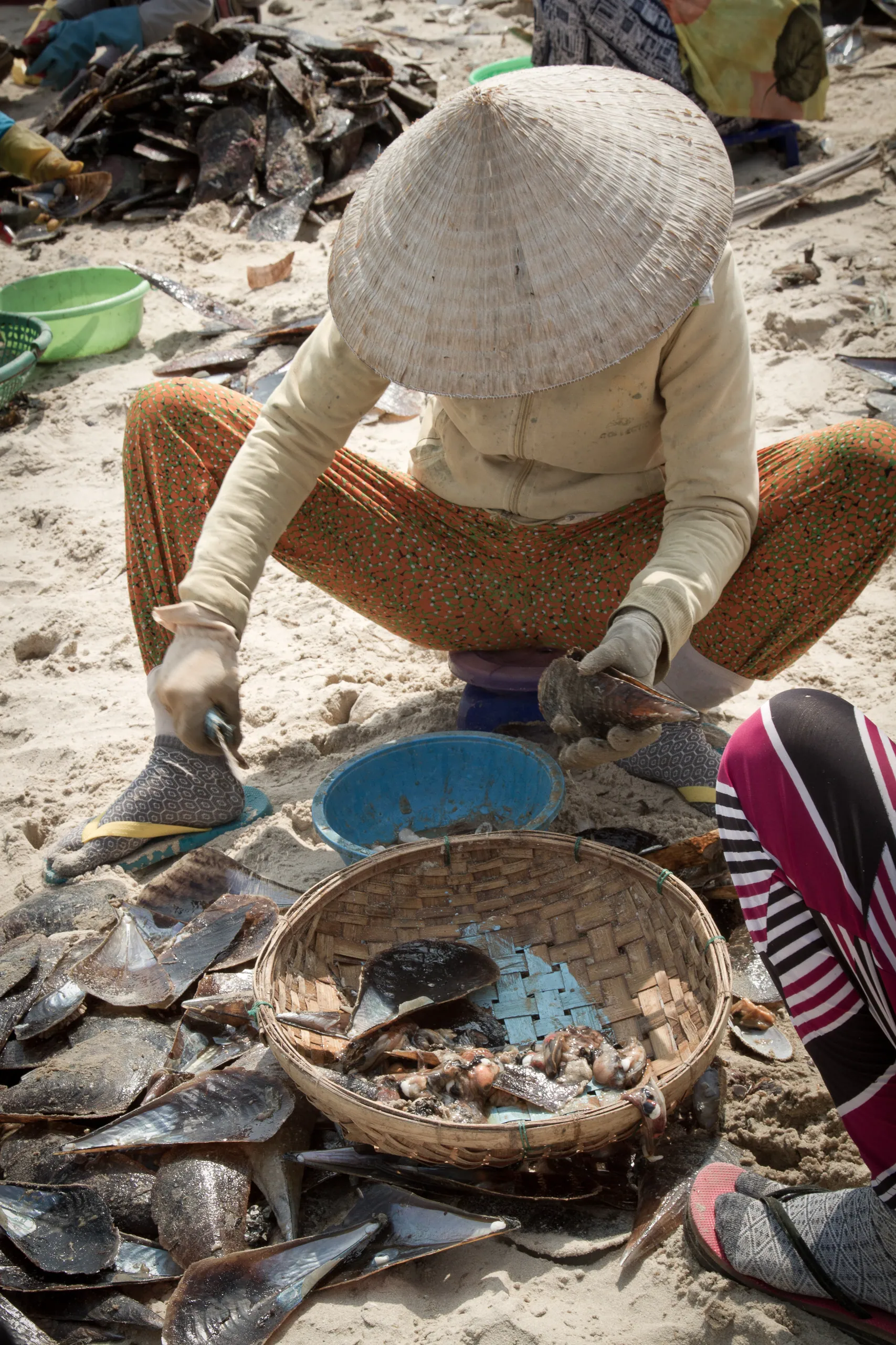 Fishermen on Phan Thiet Beach