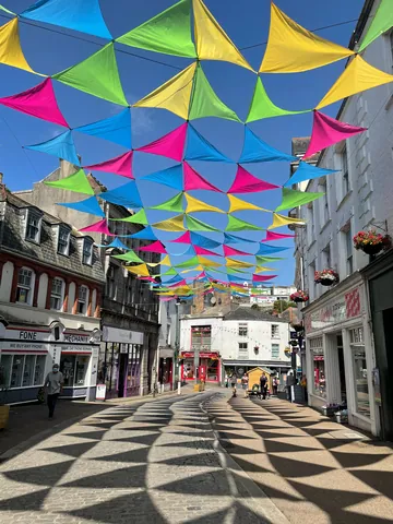 Flags of Falmouth High Street