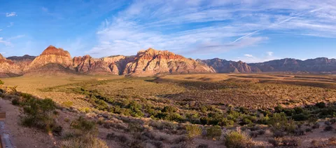 Red Rocks Canyon Sunrise Pano
