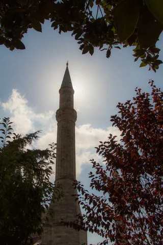 Hagia Sofia Minaret Silhouette