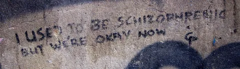 "I used to be schizophrenic - but we're okay now!"