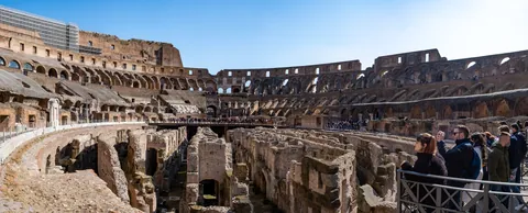 Panorama of the Colosseum at Arena level