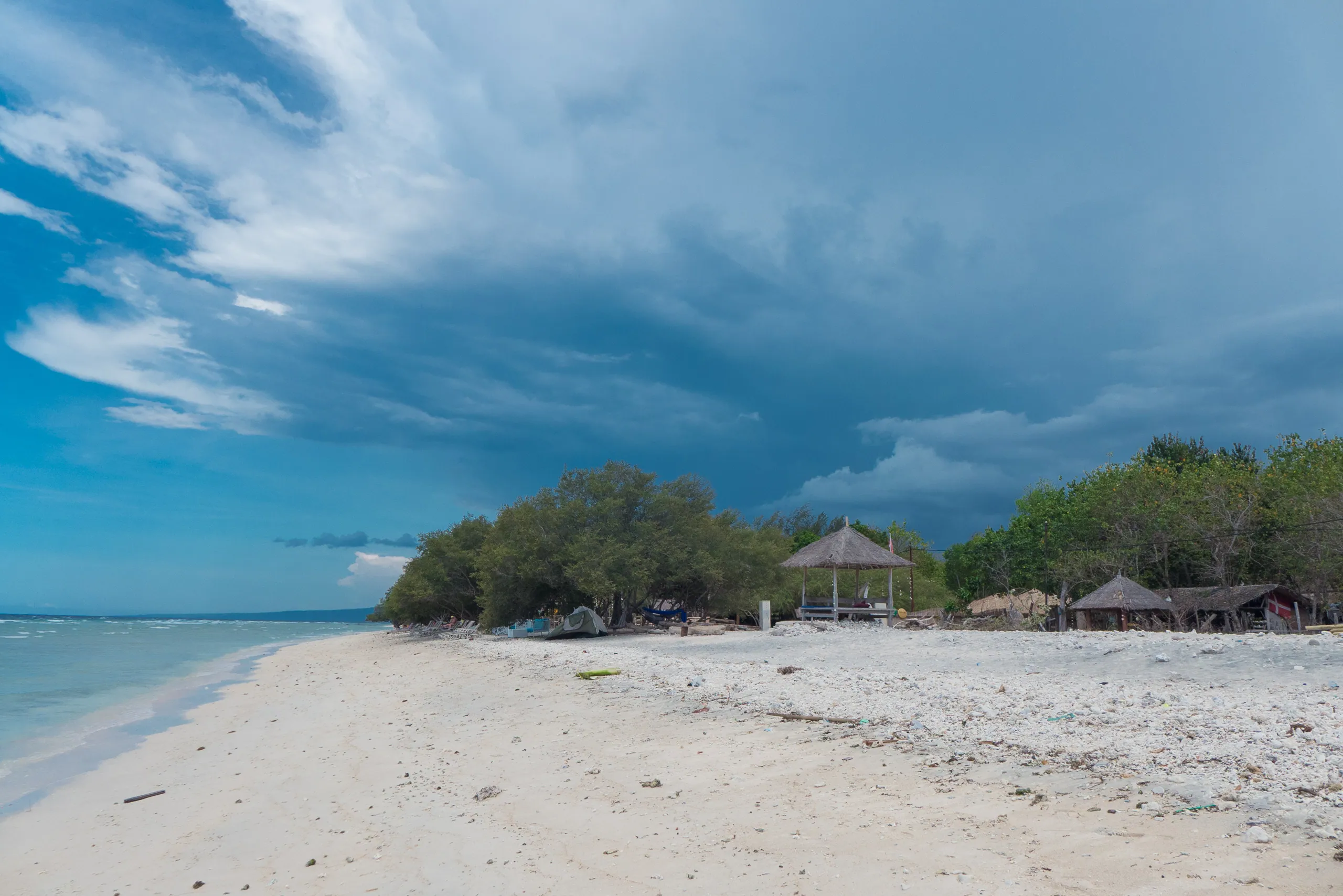 Storm arriving over Gili Trawangan