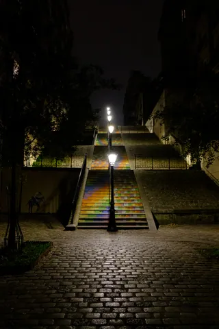 Montmartre rainbow steps