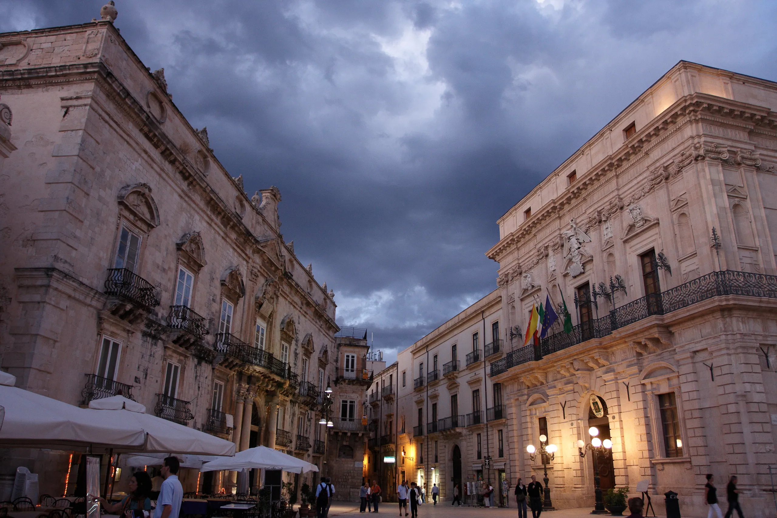 Cloudy Piazza Duomo - Ortigia, Siracusa, Sicily