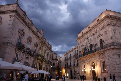 Cloudy Piazza Duomo - Ortigia, Siracusa, Sicily