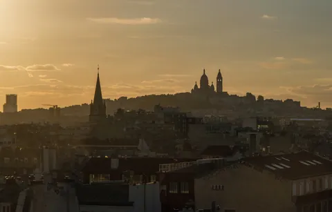Sacre Coeur from Le Perchoir Menilmontant