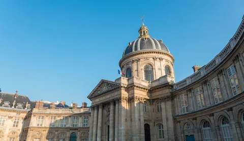 Bibliotheque Mazarine in the Sunset, Paris