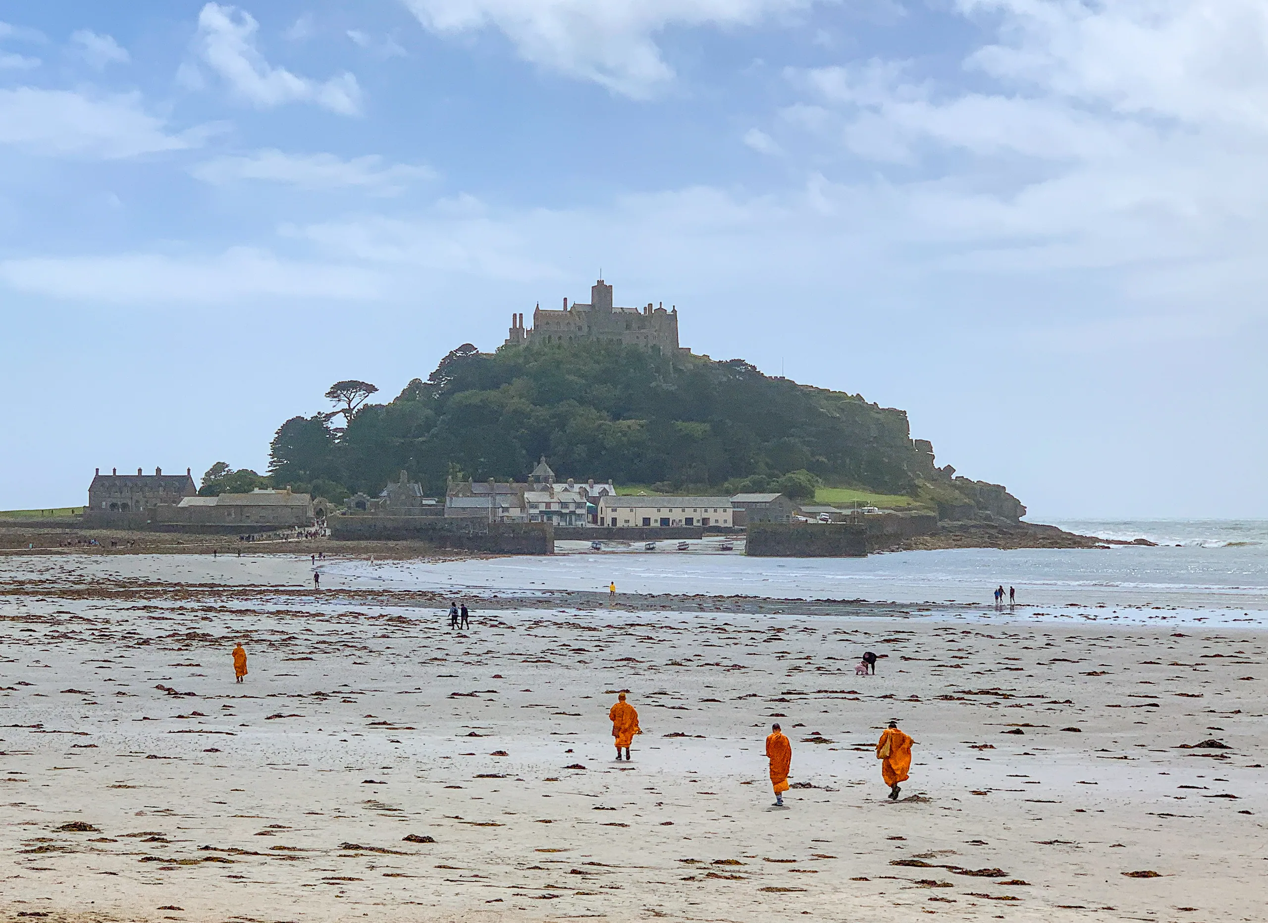St Michael's Mount and Buddhist Monks