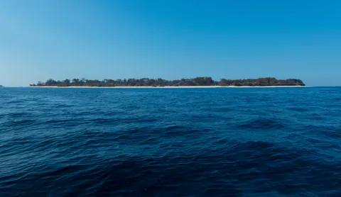 Gili Meno from the Sea