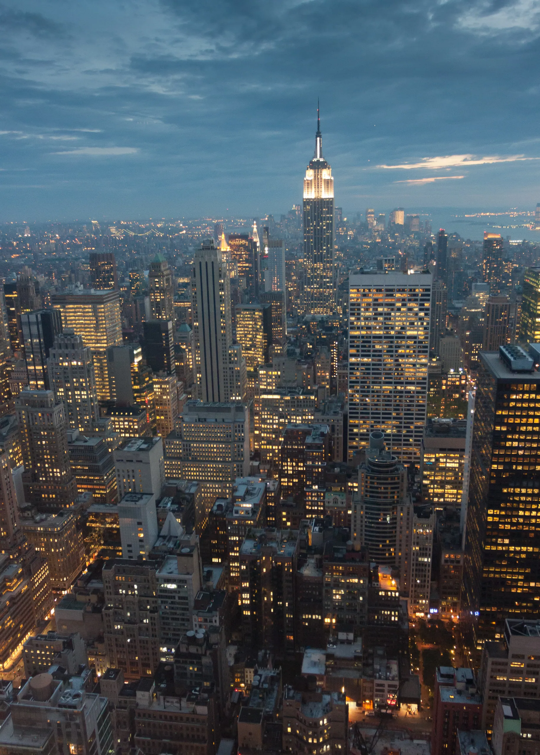 Midtown from Top of the Rock at Dusk