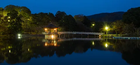 Ukimido Gazebo, Sagiike Pond, Nara Park