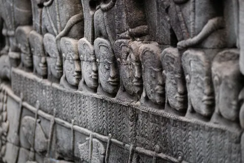 Bas-relief heads, Bayon Temple