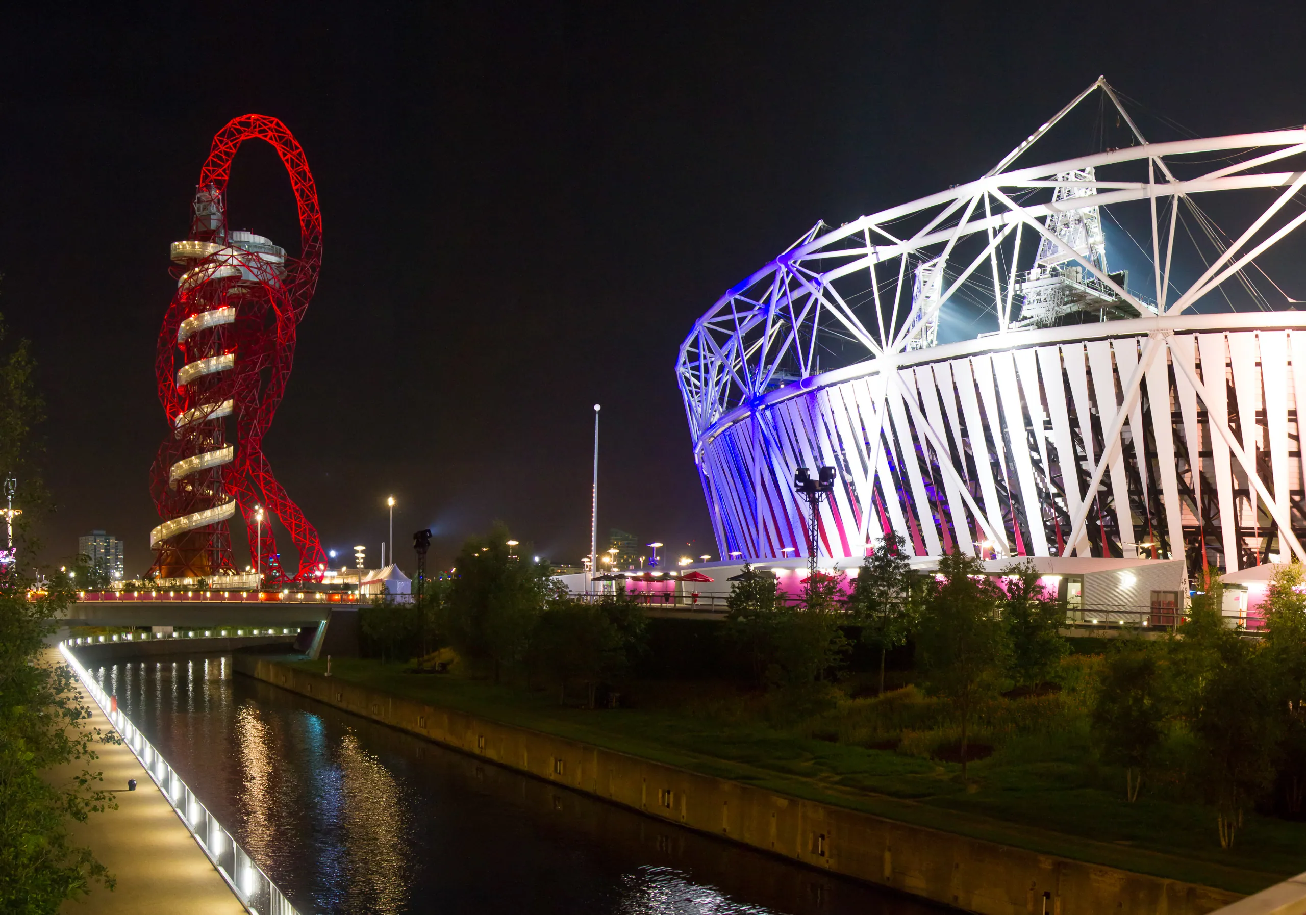 Olympic Stadium and Orbit by Night