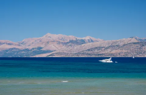 The waters of Paralia Kalamaki