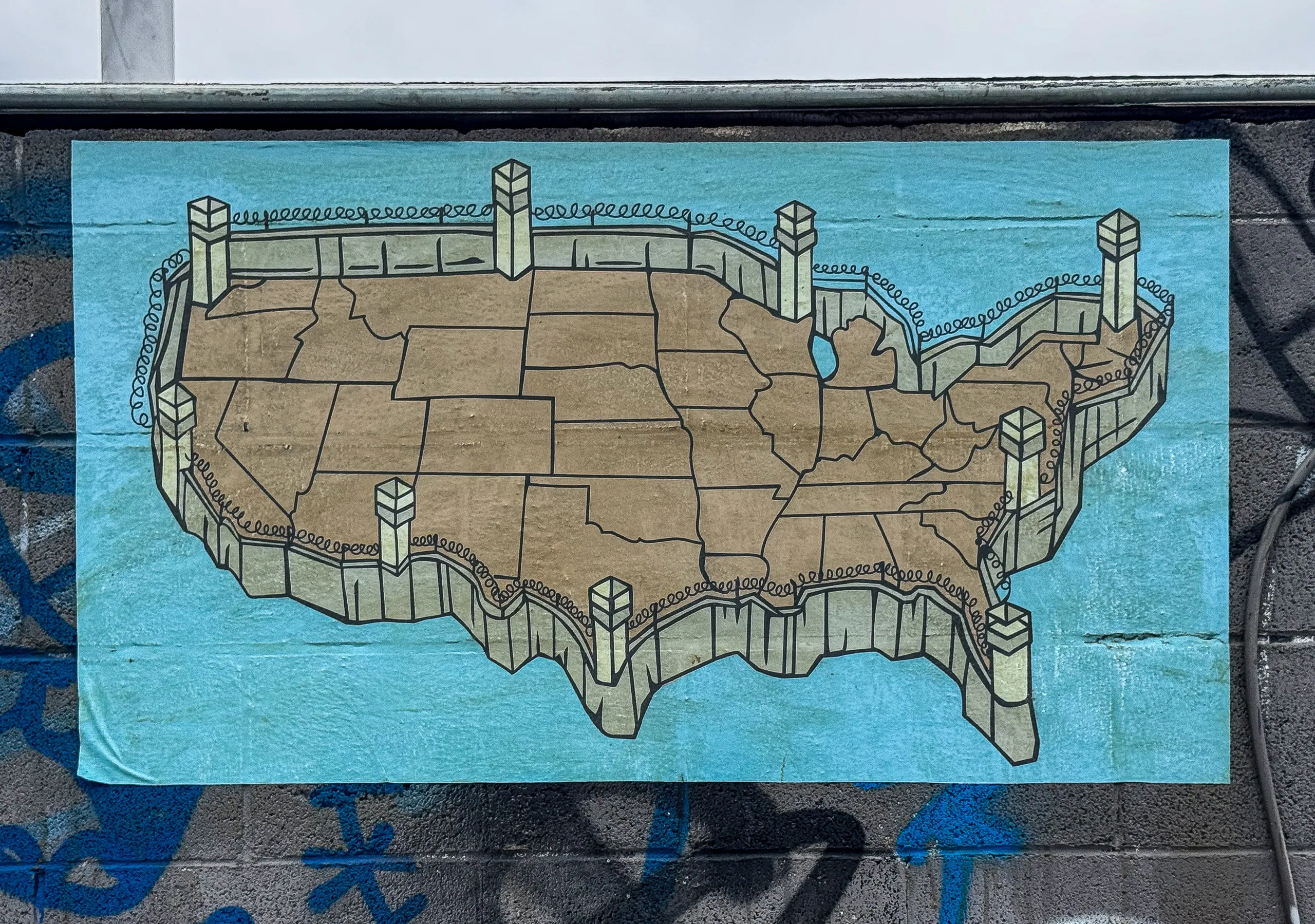 Immigration Graffiti, Las Vegas Arts District
