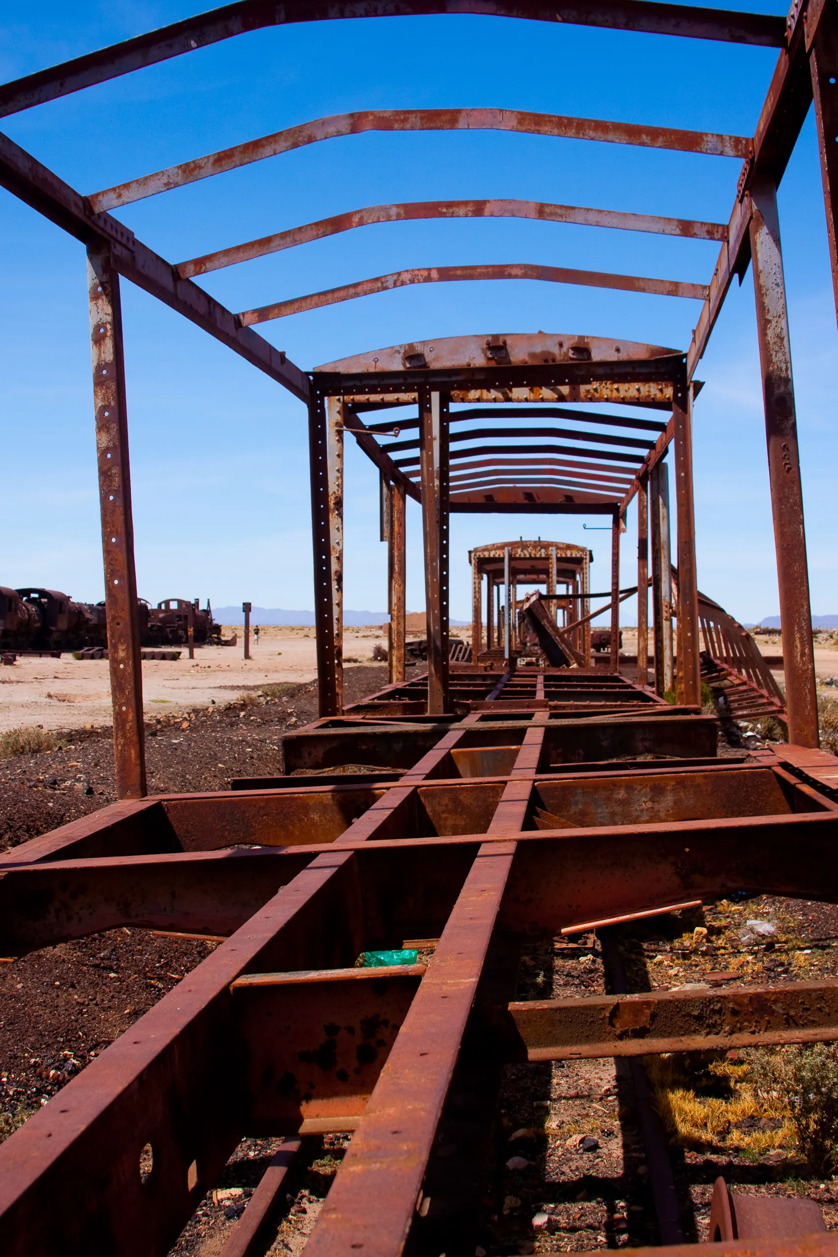 Shell of a boxcar, Uyuni