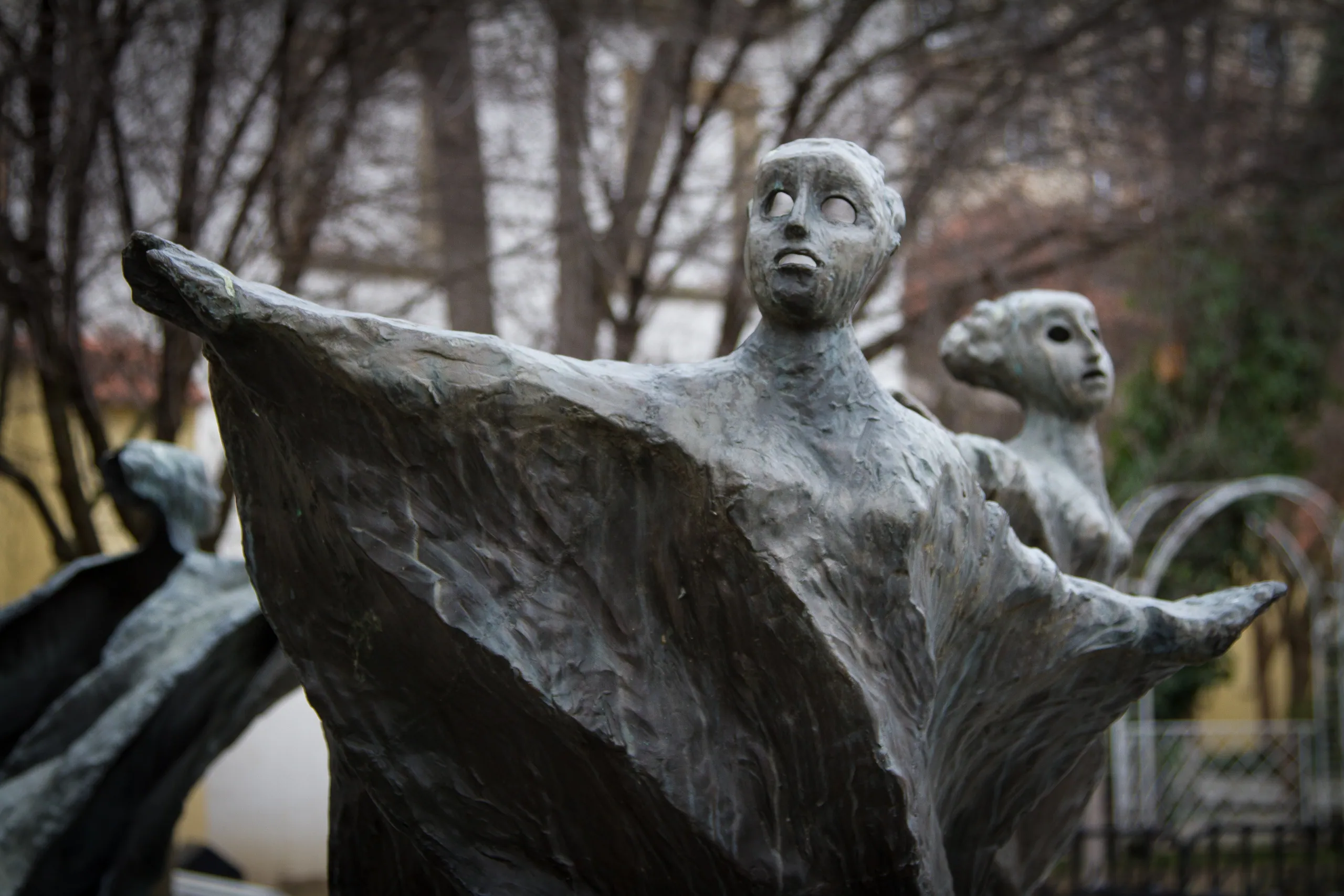 Statues in Franciscan Garden, Nove Mesto
