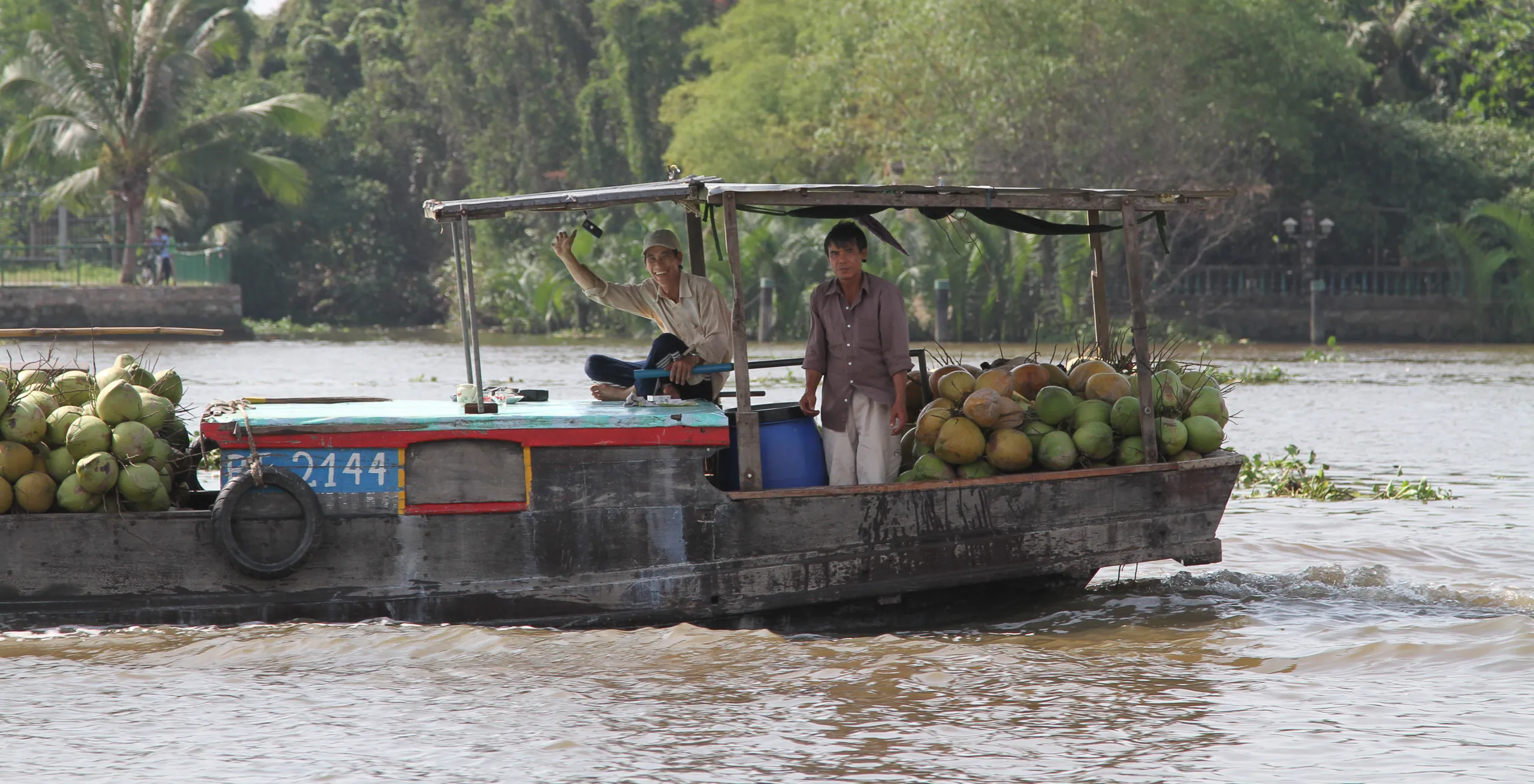 Fruit boat on the Saigon River