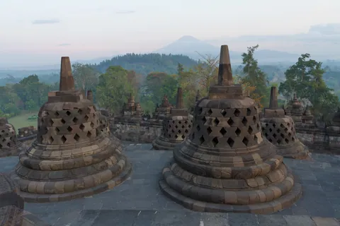Borobodur and the Volcano