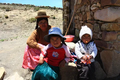 Aymara Family on Isla del Sol