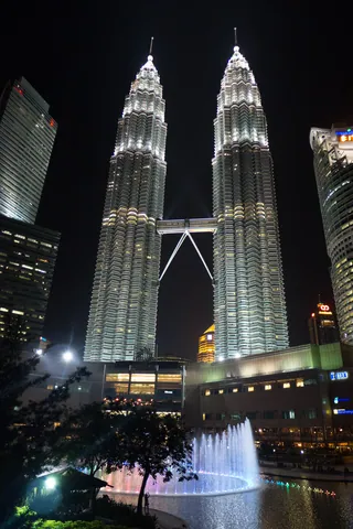 Petronas Towers and Fountain