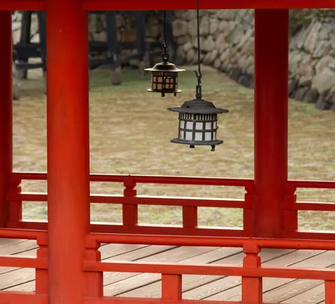 Lanterns of the Itsukushima Shrine, Miyajima