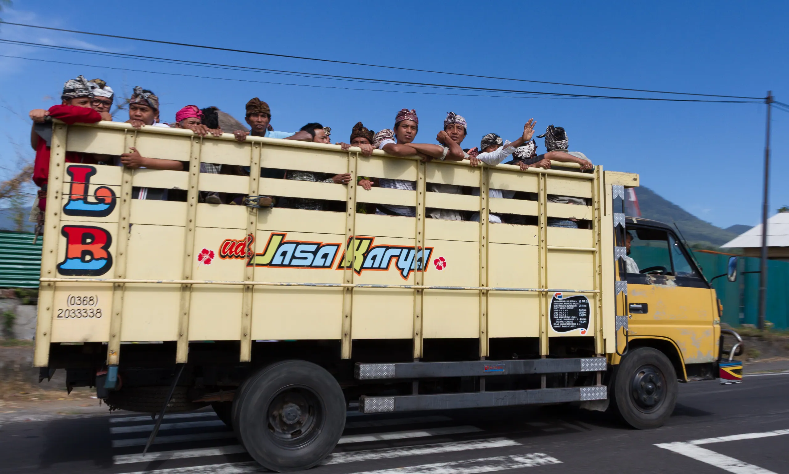 Labourers on a Truck