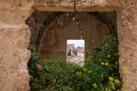 Matera ruined house