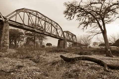 Old Rail Bridge, James Kiehl River Bend Park