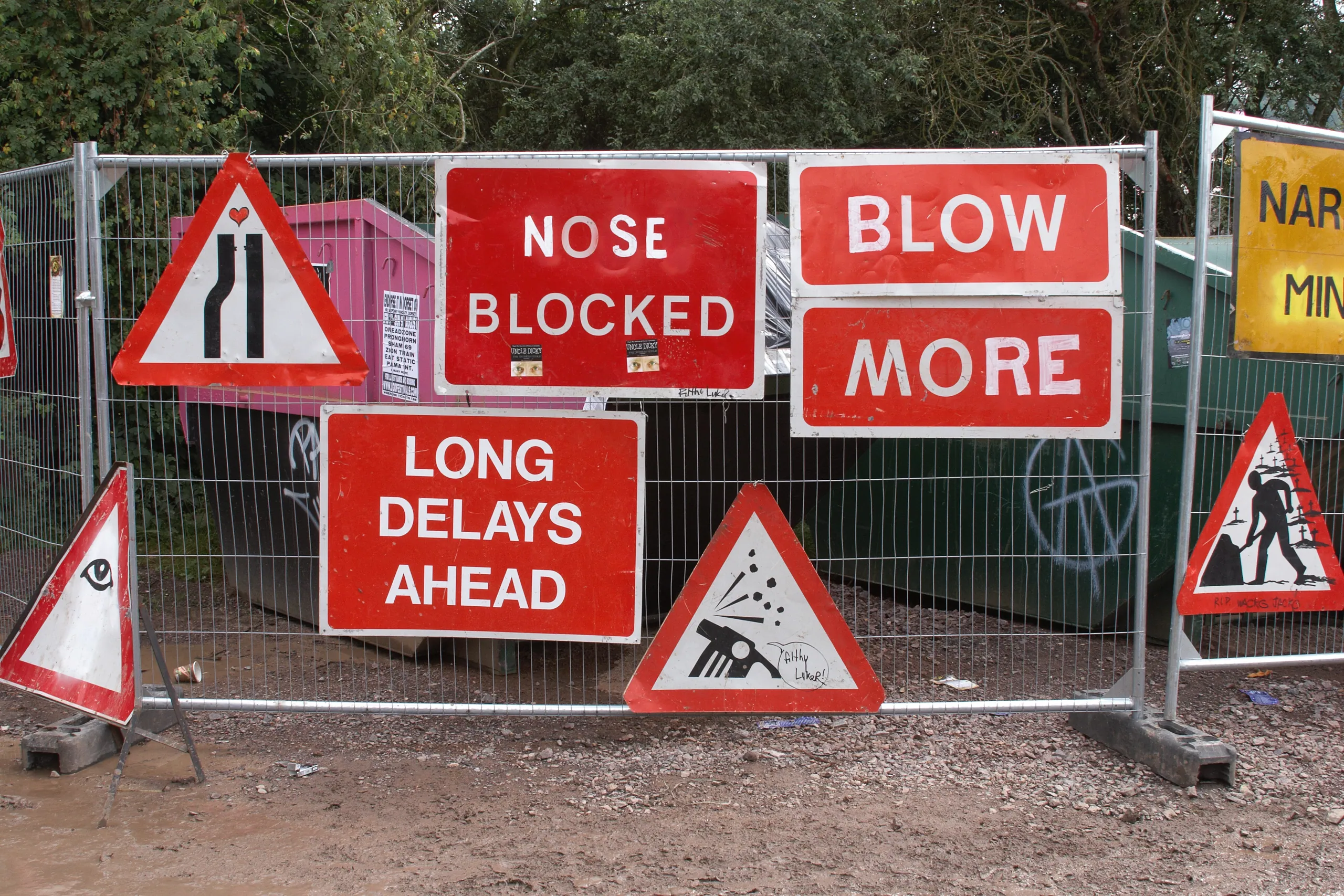 Signs on the Railway Track