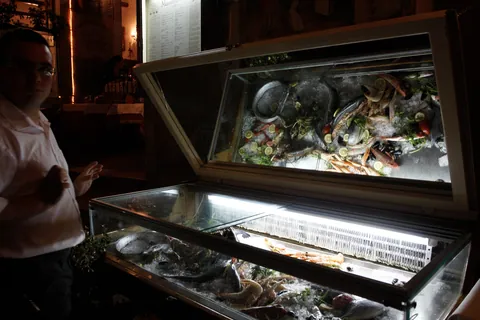 Seafood Offerings, Mamma Rosa - Taormina, Sicily