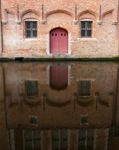 Red Door Reflection, Bruges