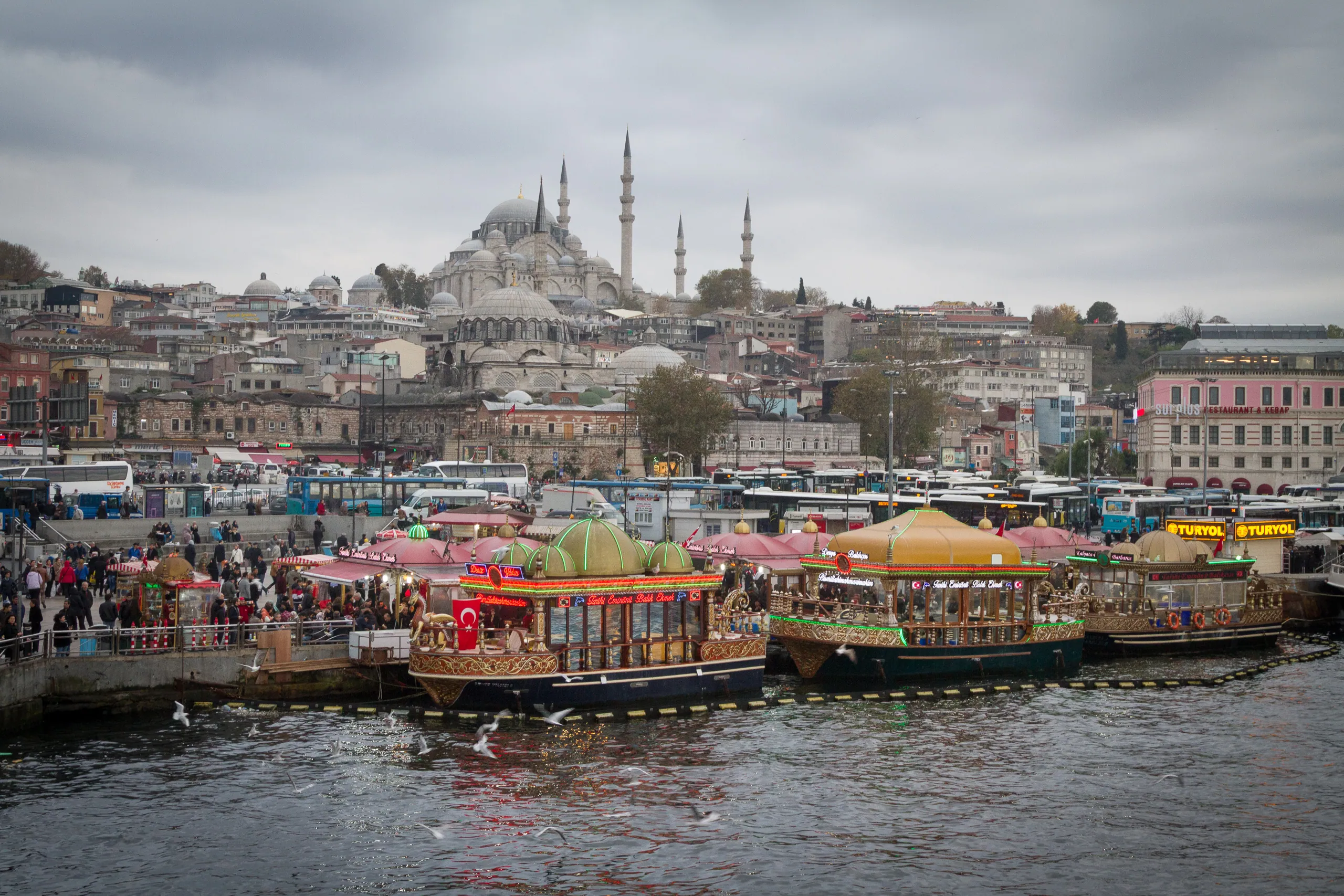 Eminonu and the Sulemaniye Mosque