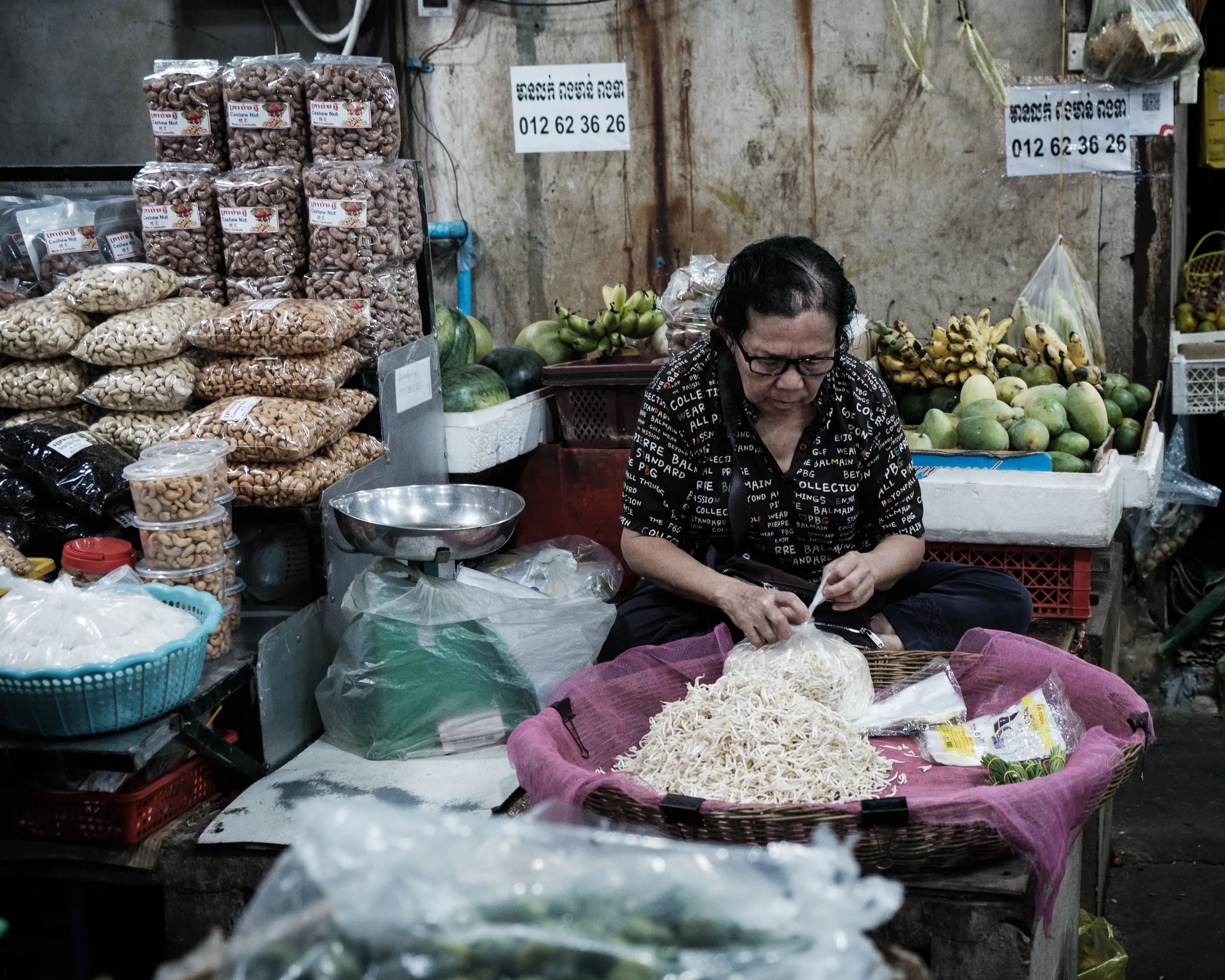 Sprout lady, Old Market Siem Reap
