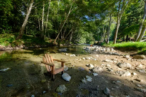 Big Sur River Inn - Chairs in the River