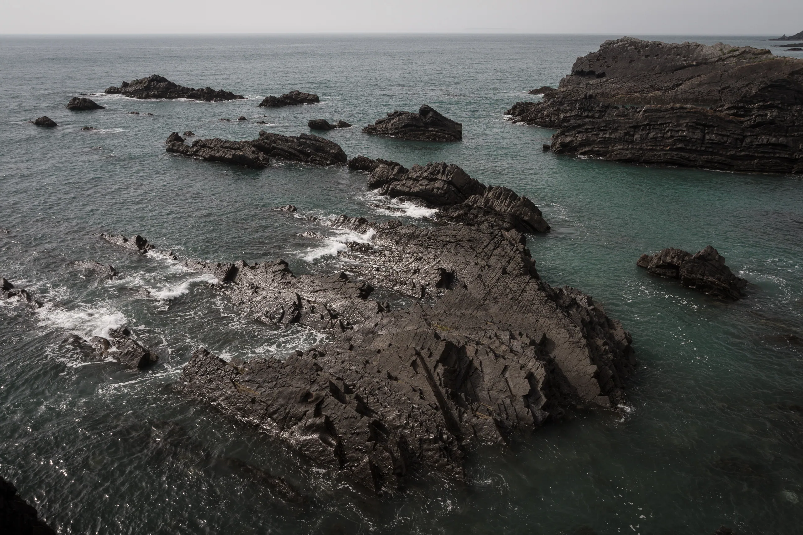 Coastline Detail, Hartland Quay Hotel