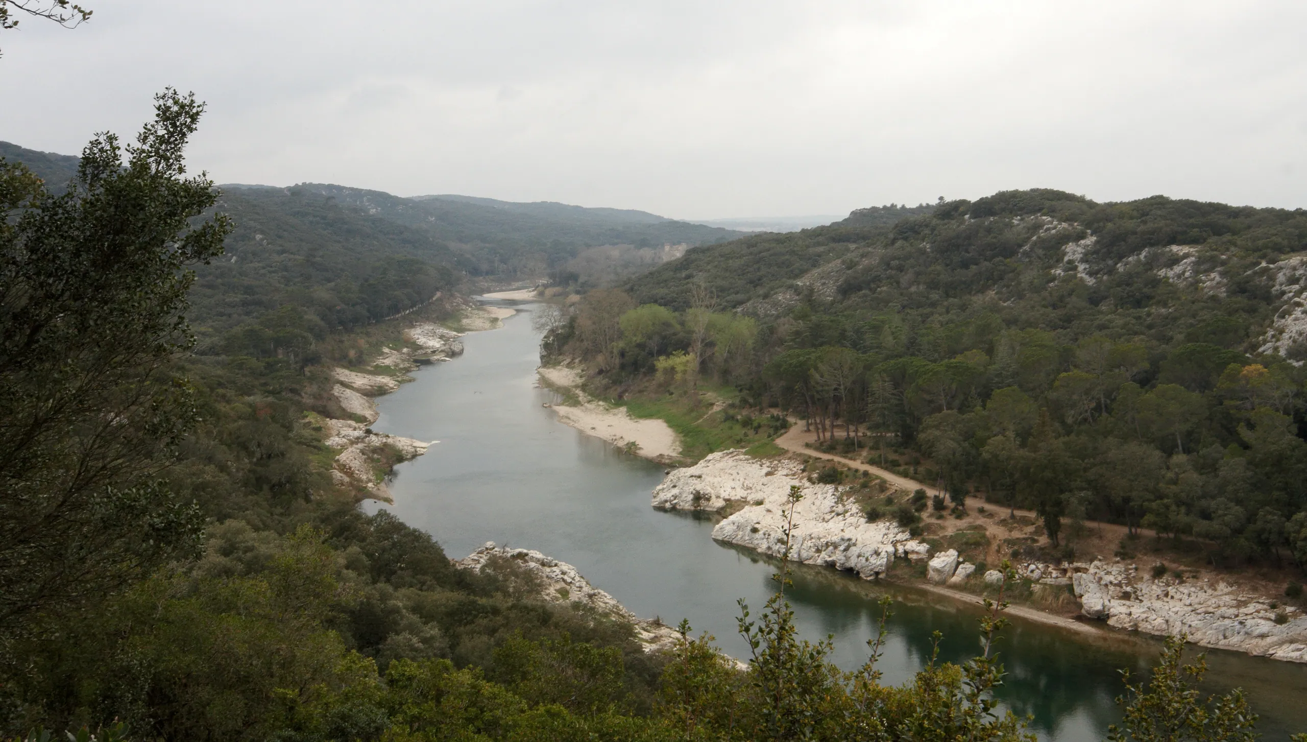 River Gard, near the Pont du Gard