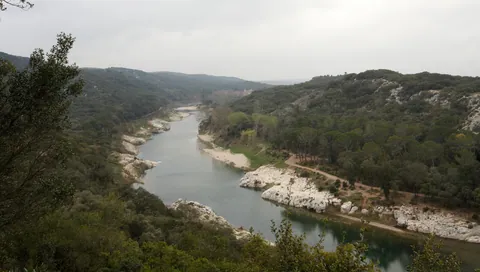 River Gard, near the Pont du Gard