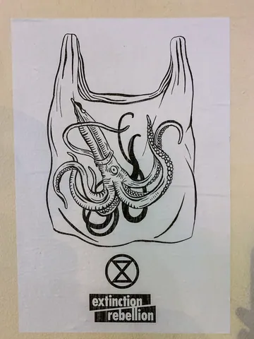 Extinction Rebellion poster, St Germain