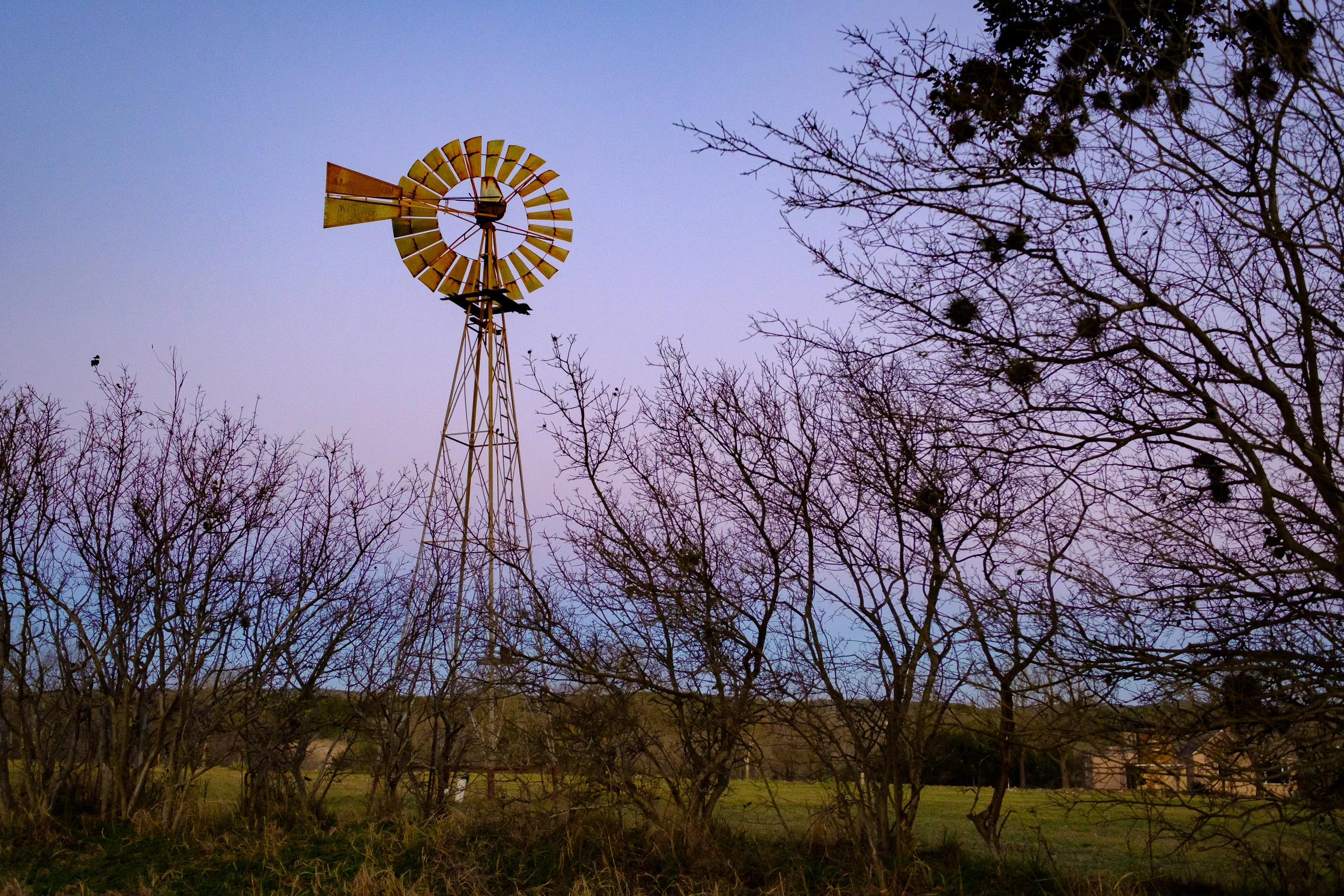 Windmill at Sunset, Canyon Wren Ranch
