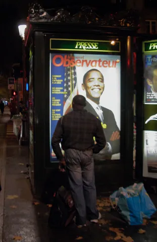 Admiring Obama, Paris Style
