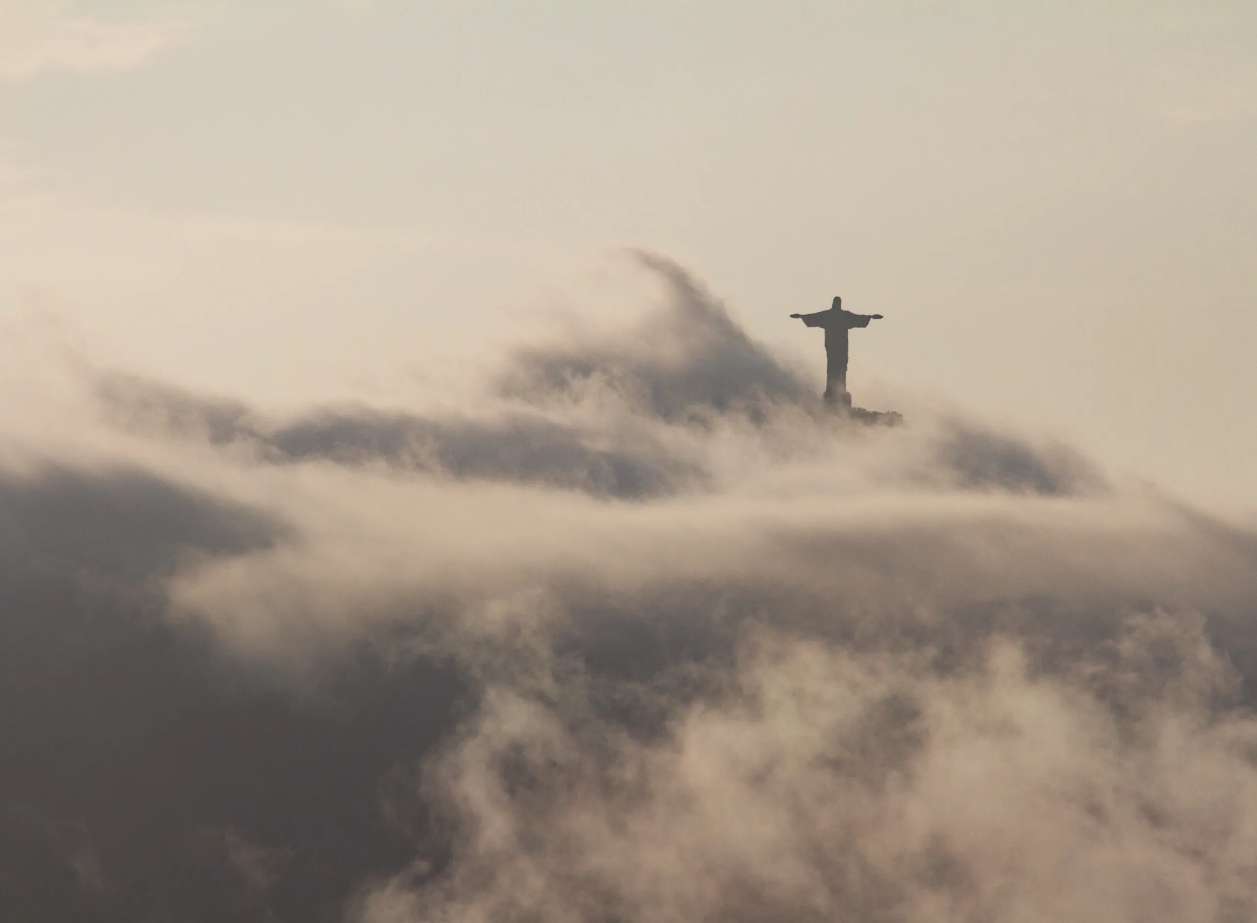 Christo Redentor in Cloud, from Sugarloaf Mountain