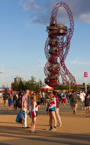 Team GB Supporters and the ArcelorMittal Orbit
