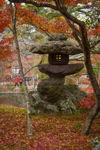 Stone lantern in Eikando Temple, Kyoto