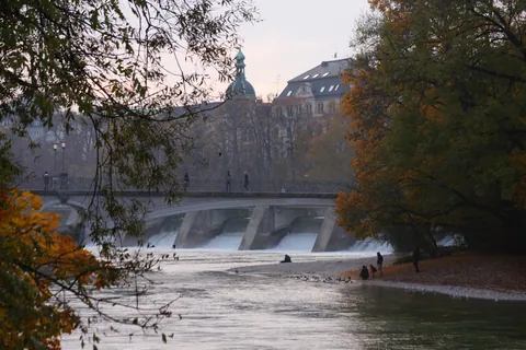 Munich - River Scene