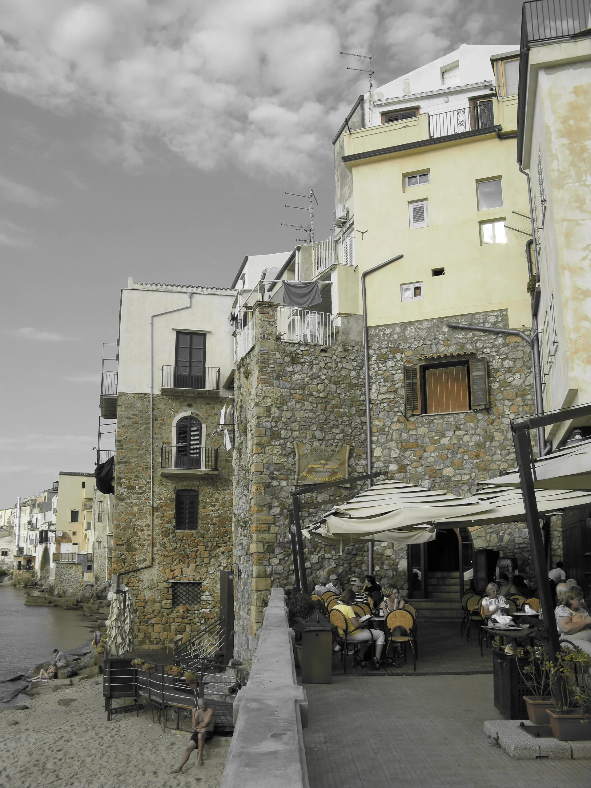 Selective Colourisation - Cefalu, Sicily