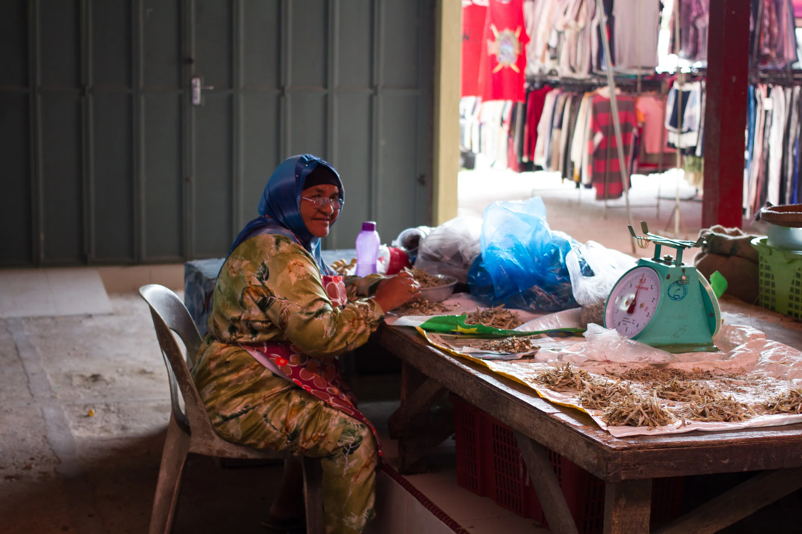 Dried Fish Seller, Dungun Market